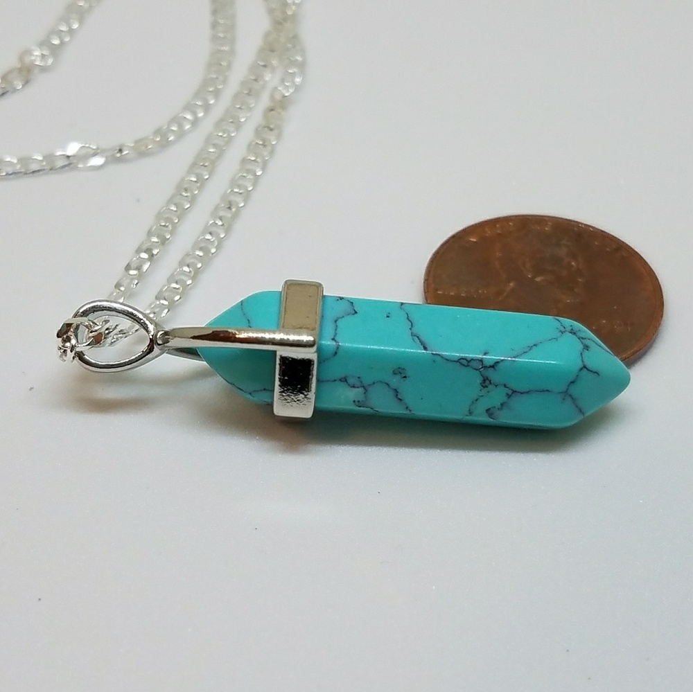 NWOT Natural Stone Necklace - Picture 2 of 6